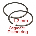 SEGMENTI PISTON 2 TIMPI INTRE Ø 32 MM < > Ø 60 MM X 1,2 MM - DIFERITE DIMENSIUNI